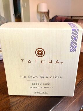 Tatcha Cream and Purple Packaging - The Dewy Skin Cream